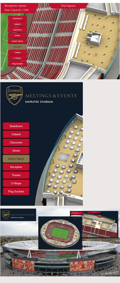 Layout Views - this is one of several we made for Arsenal FC’s website